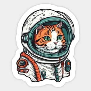 Astronaut cat Sticker